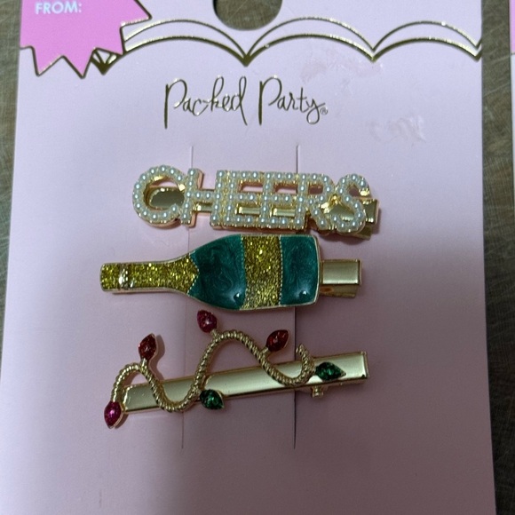 Packed Party Festive Holiday Christmas Hair Clips - NEW!!! - Picture 2 of 9